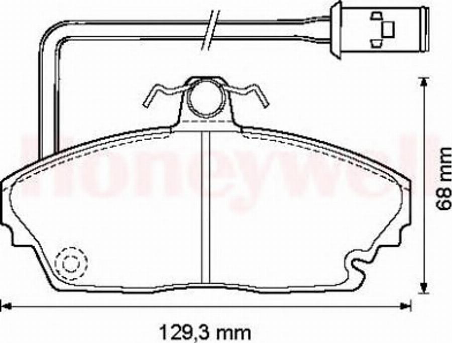 BENDIX 572311B - Гальмівні колодки, дискові гальма autozip.com.ua