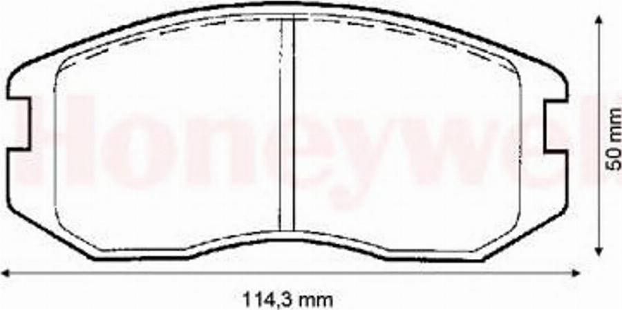 BENDIX 572375B - Гальмівні колодки, дискові гальма autozip.com.ua