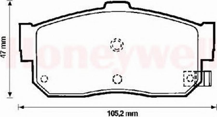 BENDIX 572376B - Гальмівні колодки, дискові гальма autozip.com.ua