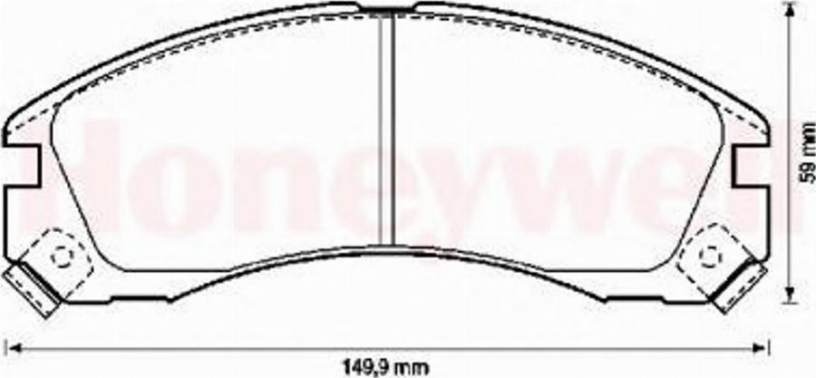 BENDIX 572370 B - Гальмівні колодки, дискові гальма autozip.com.ua