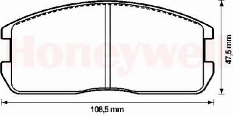 BENDIX 572209B - Гальмівні колодки, дискові гальма autozip.com.ua