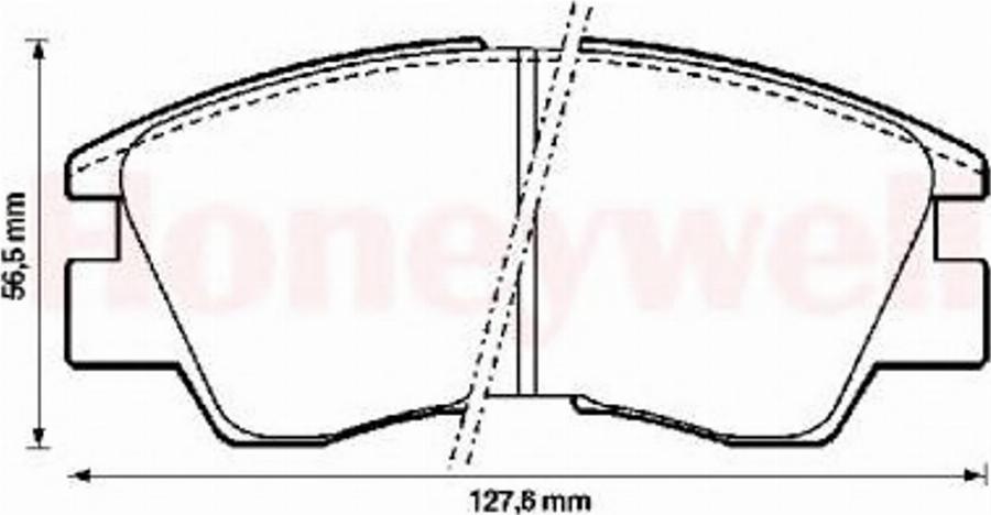 BENDIX 572280B - Гальмівні колодки, дискові гальма autozip.com.ua