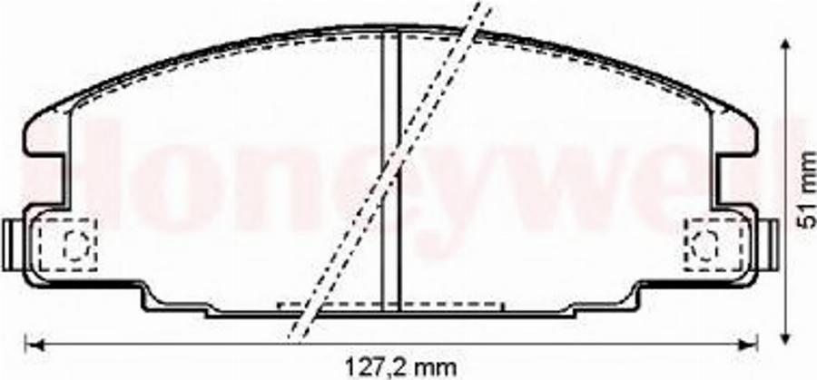 BENDIX 572271B - Гальмівні колодки, дискові гальма autozip.com.ua