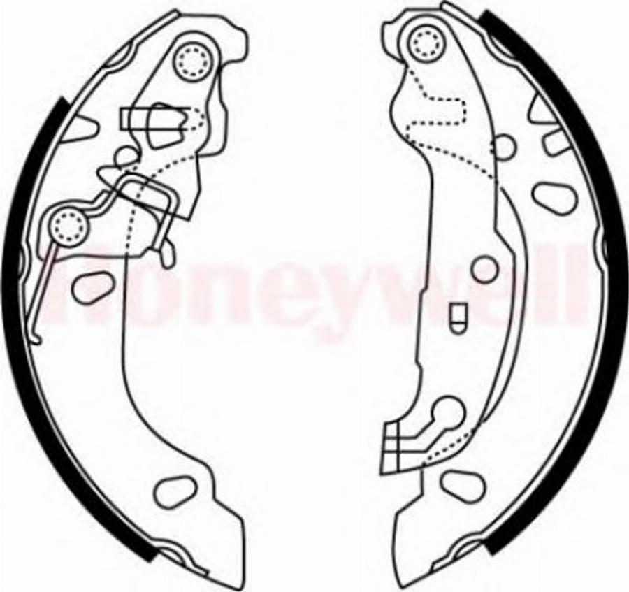 BENDIX 362412 B - Комплект гальм, барабанний механізм autozip.com.ua