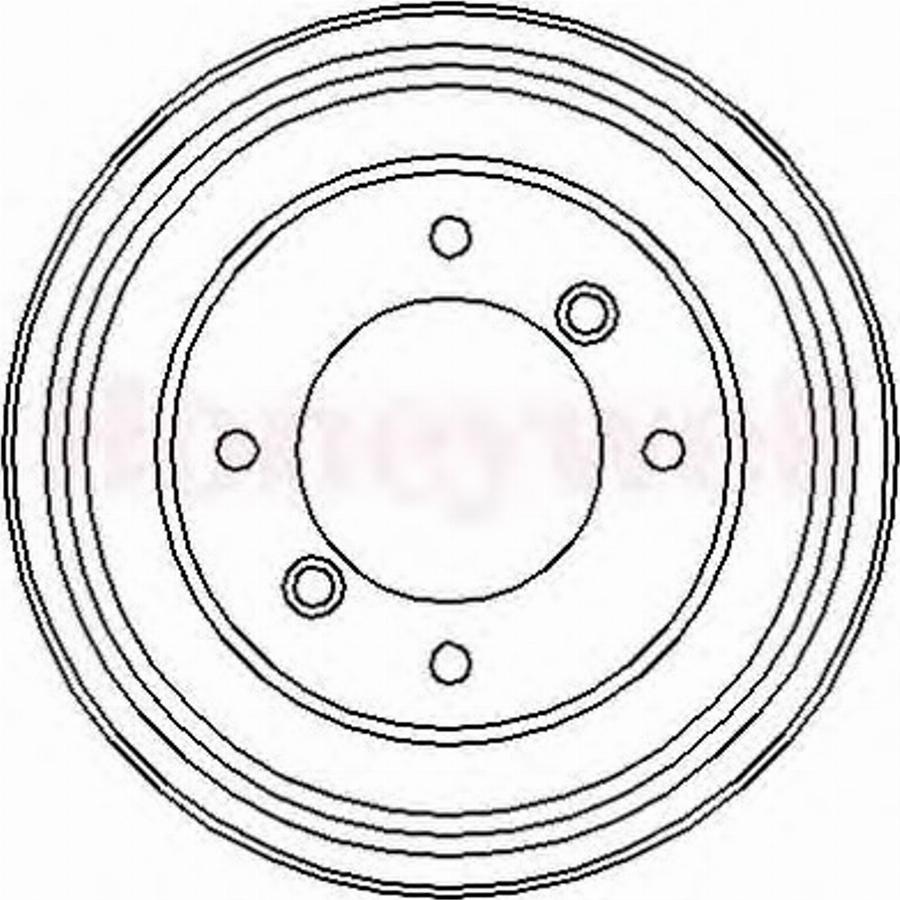 BENDIX 329046 B - Гальмівний барабан autozip.com.ua