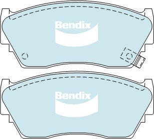 BENDIX DB1210 HD - Гальмівні колодки, дискові гальма autozip.com.ua