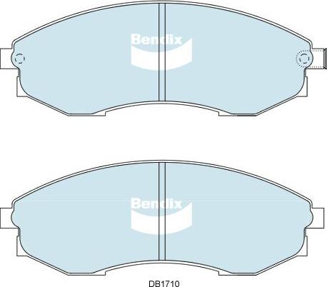 BENDIX DB1710 MKT - Гальмівні колодки, дискові гальма autozip.com.ua