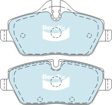 BENDIX DB1782 GCT - Гальмівні колодки, дискові гальма autozip.com.ua