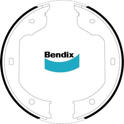 Bendix-AU BS5099 - Комплект гальм, ручник, парковка autozip.com.ua