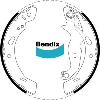 Bendix-AU BS5065 - Комплект гальм, барабанний механізм autozip.com.ua