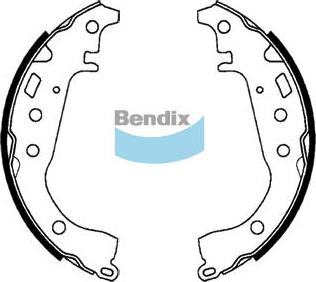Bendix-AU BS5004 - Комплект гальм, барабанний механізм autozip.com.ua