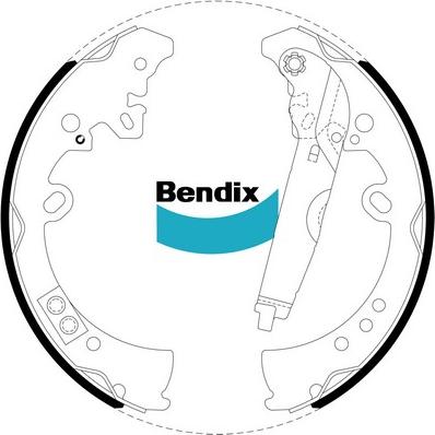 Bendix-AU BS5008 ULT4WD - Комплект гальм, барабанний механізм autozip.com.ua