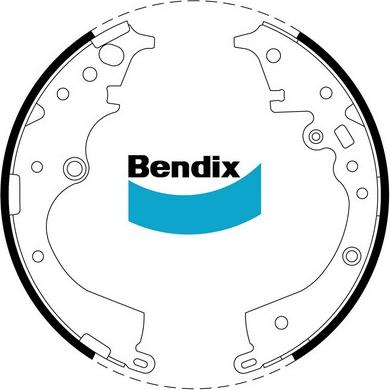 Bendix-AU BS5007 - Комплект гальм, барабанний механізм autozip.com.ua