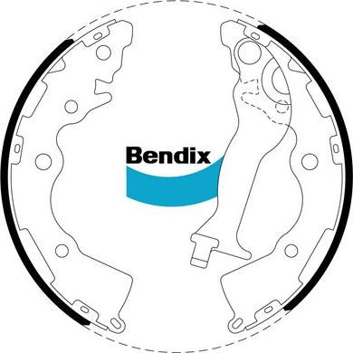 Bendix-AU BS5014 - Комплект гальм, барабанний механізм autozip.com.ua