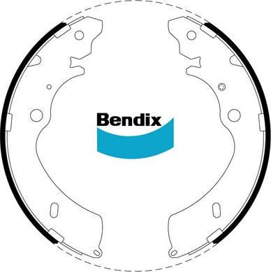 Bendix-AU BS5010 - Комплект гальм, барабанний механізм autozip.com.ua