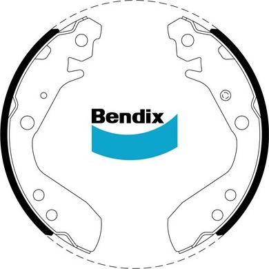Bendix-AU BS5012 - Комплект гальм, барабанний механізм autozip.com.ua
