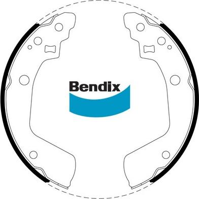 Bendix-AU BS5020 - Комплект гальм, барабанний механізм autozip.com.ua