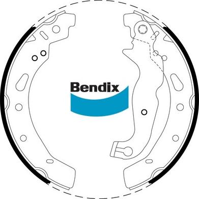 Bendix-AU BS5022 - Комплект гальм, барабанний механізм autozip.com.ua