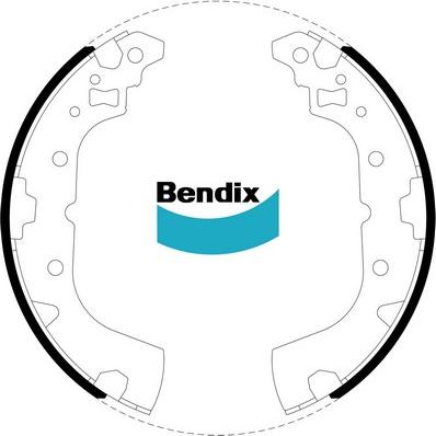 Bendix-AU BS5110 - Комплект гальм, барабанний механізм autozip.com.ua