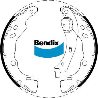 Bendix-AU BS5259 - Комплект гальм, барабанний механізм autozip.com.ua