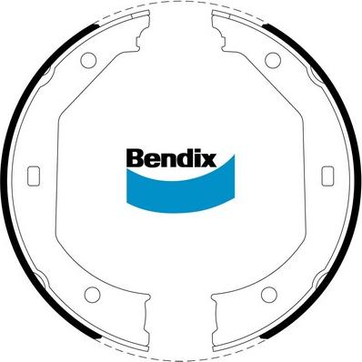 Bendix-AU BS5255 - Комплект гальм, ручник, парковка autozip.com.ua