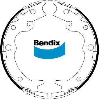 Bendix-AU BS5256 - Комплект гальм, ручник, парковка autozip.com.ua