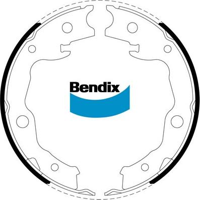 Bendix-AU BS5257 - Комплект гальм, ручник, парковка autozip.com.ua