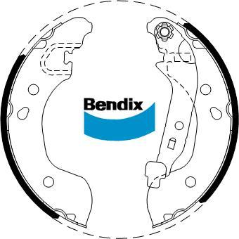 Bendix-AU BS5261 - Комплект гальм, барабанний механізм autozip.com.ua