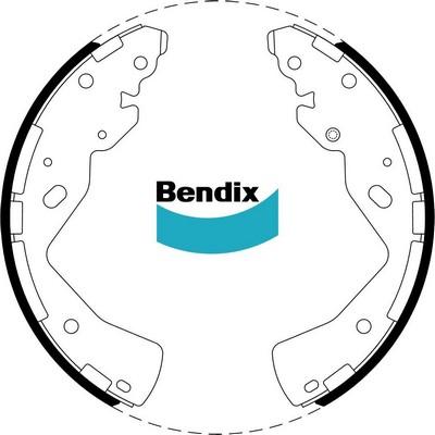 Bendix-AU BS5238 - Комплект гальм, барабанний механізм autozip.com.ua