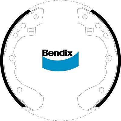 Bendix-AU BS1409 - Комплект гальм, барабанний механізм autozip.com.ua