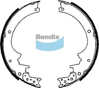 Bendix-AU BS1404 - Комплект гальм, барабанний механізм autozip.com.ua
