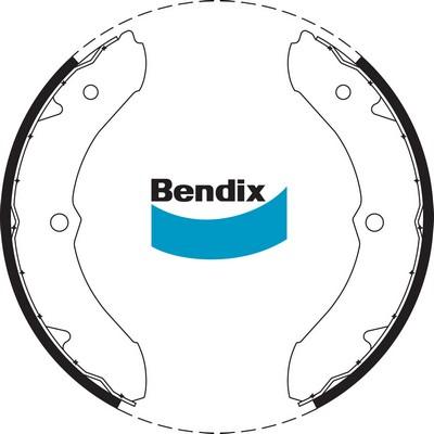 Bendix-AU BS1415 - Комплект гальм, барабанний механізм autozip.com.ua