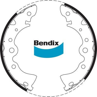 Bendix-AU BS1598 - Комплект гальм, барабанний механізм autozip.com.ua