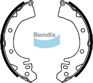 Bendix-AU BS1592 - Комплект гальм, барабанний механізм autozip.com.ua