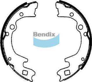 Bendix-AU BS1588 - Комплект гальм, барабанний механізм autozip.com.ua