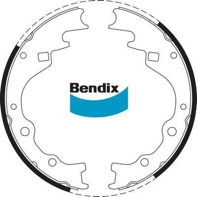 Bendix-AU BS1587 - Комплект гальм, барабанний механізм autozip.com.ua