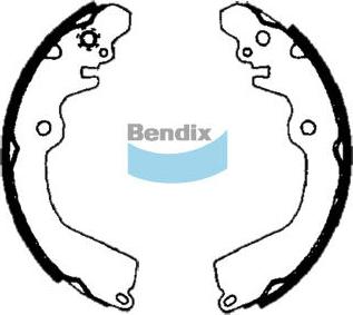 Bendix-AU BS1699 - Комплект гальм, барабанний механізм autozip.com.ua