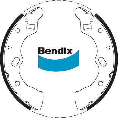 Bendix-AU BS1696 - Комплект гальм, барабанний механізм autozip.com.ua