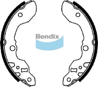 Bendix-AU BS1691 - Комплект гальм, барабанний механізм autozip.com.ua