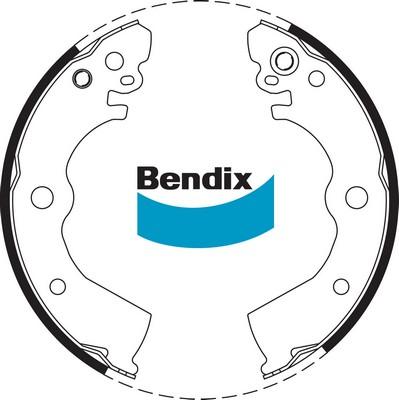 Bendix-AU BS1697 - Комплект гальм, барабанний механізм autozip.com.ua
