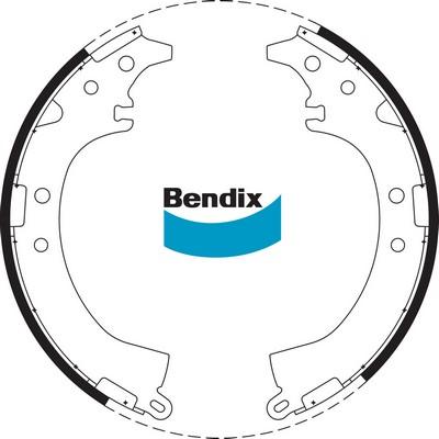 Bendix-AU BS1659 - Комплект гальм, барабанний механізм autozip.com.ua