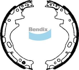 Bendix-AU BS1652 - Комплект гальм, барабанний механізм autozip.com.ua