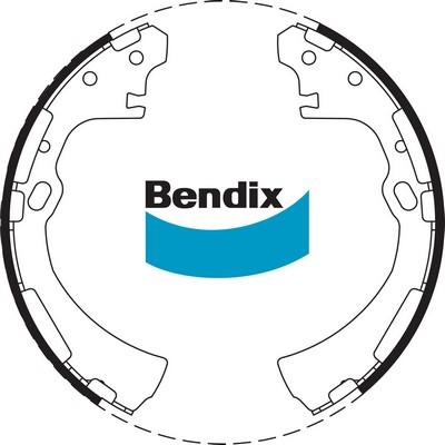 Bendix-AU BS1657 - Комплект гальм, барабанний механізм autozip.com.ua