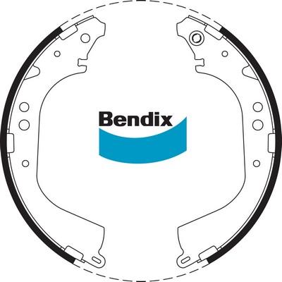 Bendix-AU BS1660 - Комплект гальм, барабанний механізм autozip.com.ua