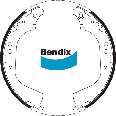 Bendix-AU BS1668 - Комплект гальм, барабанний механізм autozip.com.ua