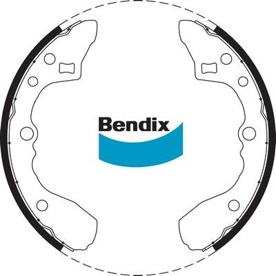 Bendix-AU BS1604 - Комплект гальм, барабанний механізм autozip.com.ua