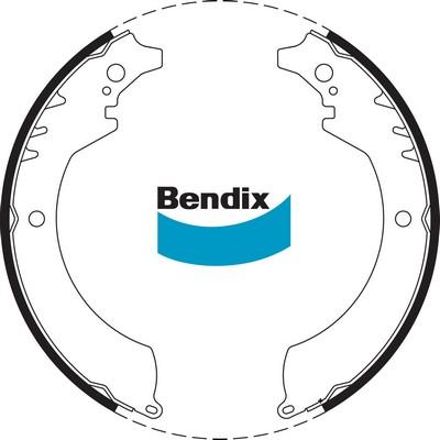 Bendix-AU BS1607 - Комплект гальм, барабанний механізм autozip.com.ua