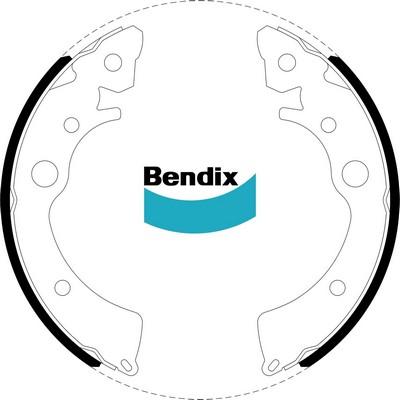 Bendix-AU BS1610 - Комплект гальм, барабанний механізм autozip.com.ua