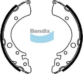 Bendix-AU BS1613 - Комплект гальм, барабанний механізм autozip.com.ua