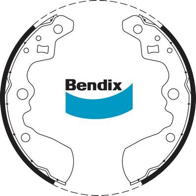 Bendix-AU BS1684 - Комплект гальм, барабанний механізм autozip.com.ua
